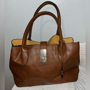 Aldo Cognac & Camel convertible  shoulder tote bag purse